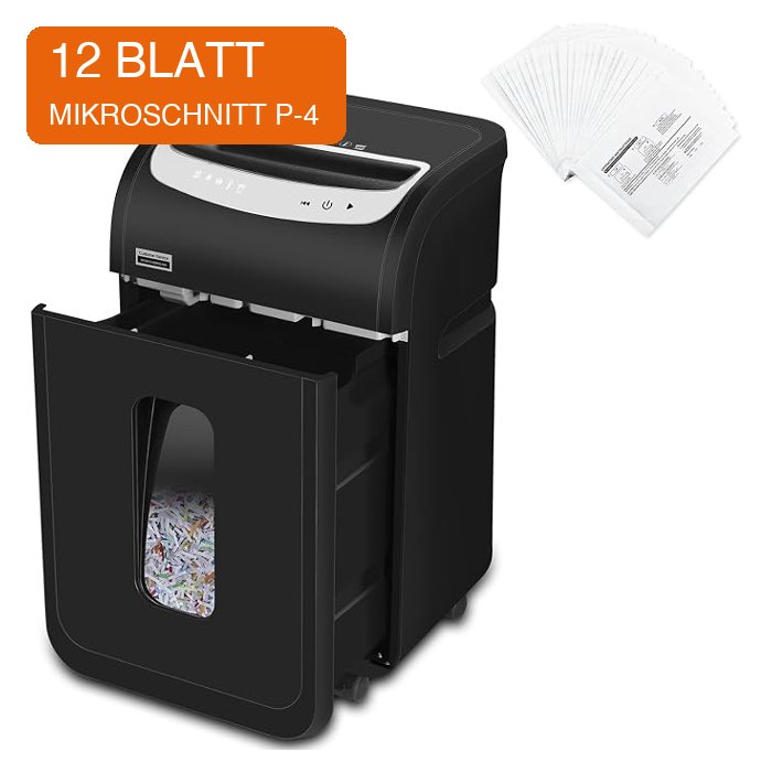 VidaTeco Paper Shredder, 12-Sheet Micro Cut