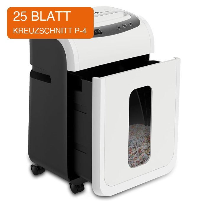 VidaTeco Paper Shredder, 25-Sheet Cross Cut