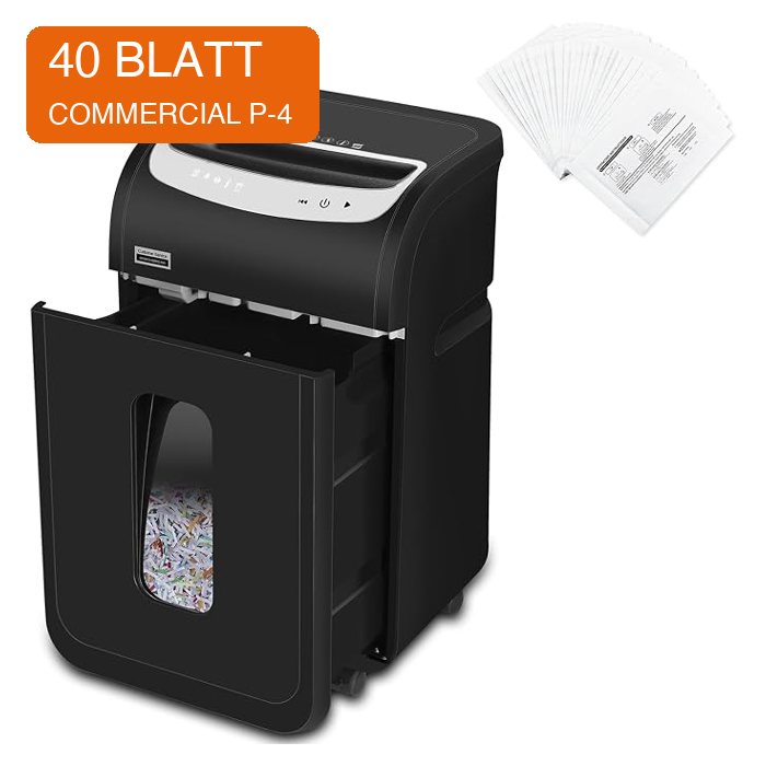 VidaTeco Paper Shredder, 40-Sheet Cross Cut