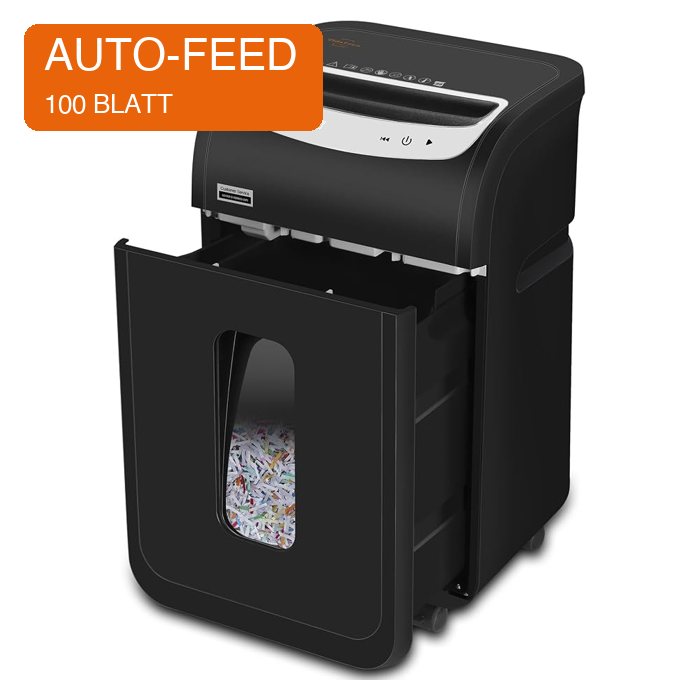 VidaTeco Paper Shredder, 100-Sheet Micro Cut Auto-Feed